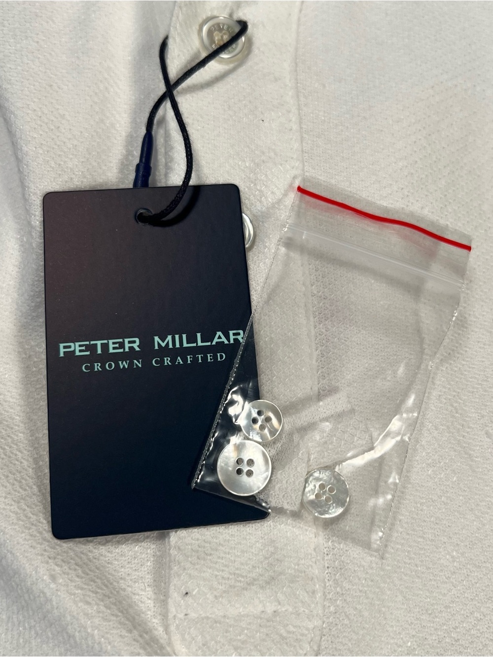 NWT $225 Peter Millar Crown Crafted Croxley Cotton Linen L/S Polo MS25XK33 XL - Picture 7 of 12